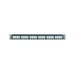 PANDUIT Patch Panels PATCH PANEL, CAT5E/CAT6, 24PORT, 1RACK U, NKPP24FMY-41