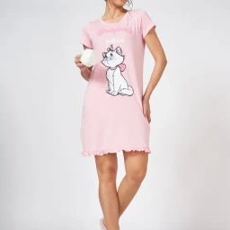 Dreamz by Pantaloons Pink Graphic Nightdress-picture-13