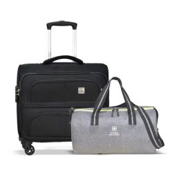 Swiss Military Small MultiCombo of 2 hard Cabin Luggage Trolley With Duffle Gym Bag-image-60