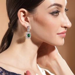 Priyaasi Classic Silver Brass Earrings-25
