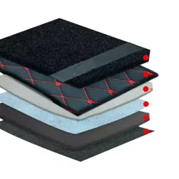 Elegant Sport 7D Carpet Black & Red Car Mat Compatible For Maruti Suzuki Alto 2022-image-86