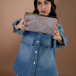 Juicy Couture Pink Donielle Embellished Clutch-picture-5