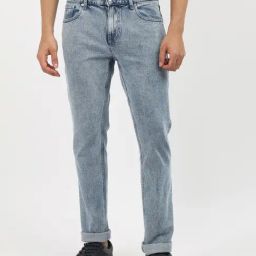 Tommy Hilfiger Blue Cotton Straight Fit Jeans-picture-20