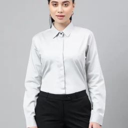 Hancock Grey Cotton Regular Fit Shirt-picture-43