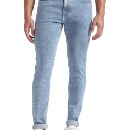 Calvin Klein Super Skinny Denim Light Lightly Washed Mid Rise Jeans-image-96