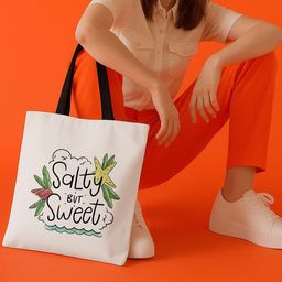 ARTBUG Women Typography Shopper Tote Bag-11