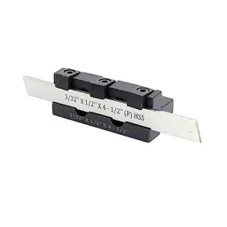 A.D INTERNATIONAL Parting Cut Off Tool Holders with 3/32 x 1/2 x 4-1/2 inch Blade Size 10 mm Shank with Adjustable Center Height, MA-Z917-JO5M-14