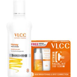 VLCC Natural Sciences Honey Moisturiser & Vitamin C Serum Facial Kit Combo-42