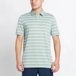 Adidas Green 2 COLOR STRIPE Polo T-Shirt-image-75
