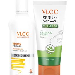 VLCC Natural Sciences Honey Moisturiser & Acne Defense Serum Face Wash Combo-46