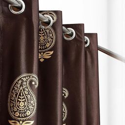 Myntra Elegant Homes Brown Polyester Window Curtain-picture-31