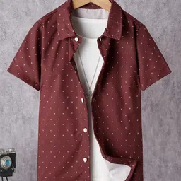 BAESD Boys Standard Polka Dot Printed Casual Shirt-image-37