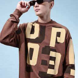 glitchez Typography Printed Sweatshirt-picture-1