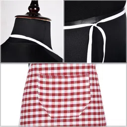 Kuber Industries 3-Pcs Red & Black Aprons image 3