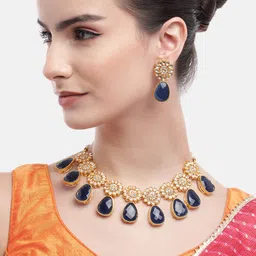Anouk Gold-Plated Kundan Necklace Jewellery Set-28