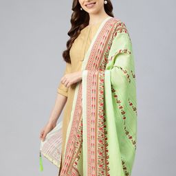 swatika Floral Printed Dupatta with Sequinned-41
