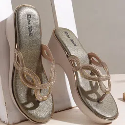 Retro Walk Embellished Wedge with-20