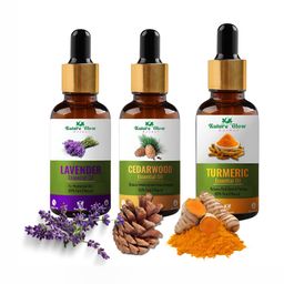 Nature Glow Herbal Set Of 3 Lavender With Cedarwood & Turmeric Essential Oils- 15ml Each-6