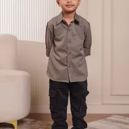 Stuffie Land Boys Classic Striped Casual Shirt-86