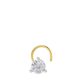 Sparkles Lab Grown Diamond 0.07 Ct Round Shape 3 Prong Solitaire Diamond Nose Pin-image-80