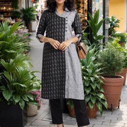 Anouk Ethnic Motifs Printed Cotton Straight Kurta-image-20