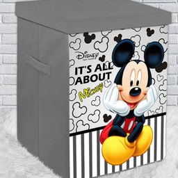 Fun Homes Foldable Storage Box With Lid Mickey Mouse & Friends Print - Grey-image-37
