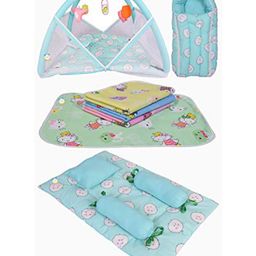 Kwitchy Baby Complete Sleeping Essentials All in One Bedding Combo Set -  Green-picture-1