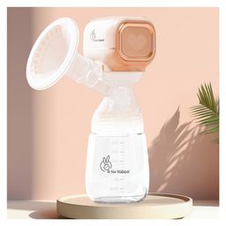 R for Rabbit First Feed Pure Electric Breast Pump 9 Level Of Massage & Suction Mode - Peach-10