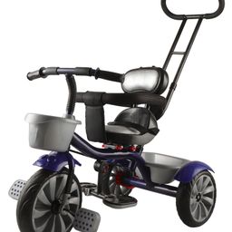 JoyRide Flyer Tricycle For Kids Tricycle with Comfortable Cushion & Brakes in Wheel - Rotating Seat - Boys & Girls Age Group 2 to 5 Years Tricycle - Blue-image-85