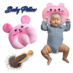 NeonateCare Baby U Shape Pillow for Round head Mustard pillow Rai Pillow Baby Rai Takiya-Marie Pink ( Multi Print) ( color and design may vary)-23