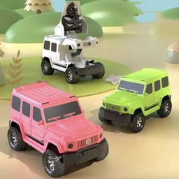 Sanjary  Children's Toy Deformation car Off-Road Car Stunt Spin toy for kids  -Color & Design May Vary-2