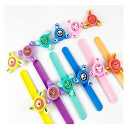 PLUSPOINT Kids Wrist Band for Boys and Girls Spinning Slap Band Cute Cartoon Bracelet Wrist Band with LED Light Up, Great Birthday Gift Toys for Kids Return Gift for Kids (Pack of 6)-13