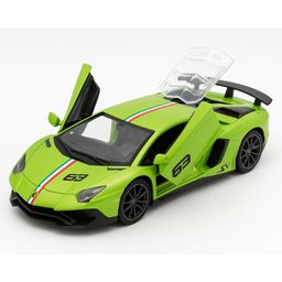 The Flyers Bay 1:32 Scale DieCast Metal Pull-Back Action Openable Doors Premium Car Toy for Kids Realistic Miniature Model Gift 2+yrs Girls Boys (Green)-image-86