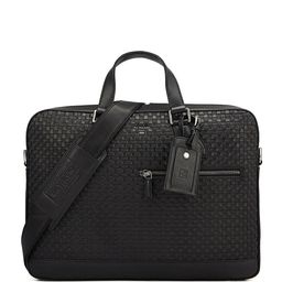 Da Milano Men Textured Leather Laptop Bag-image-74