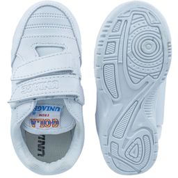 Priaansha Kids Uniage Text Designed With Double Velcro Shoes -White image 4
