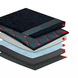 Elegant Sport 7D Carpet Black & Red Car Mat Compatible For Mahindra Xuv 300-image-90