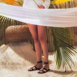 Saint G Women's Black Ankle Strap Sandals-image-37