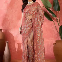 KALINI Embroidered Sequinned Net Saree-picture-20