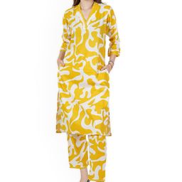 BAESD Women Printed Regular Kurta with Palazzos-picture-11