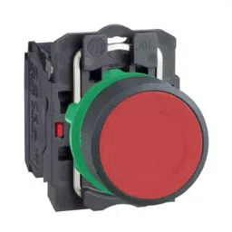 Schneider Electric XB5 Push-Button Red Spring Return 22 mm 1 NC, XB5AA42-36