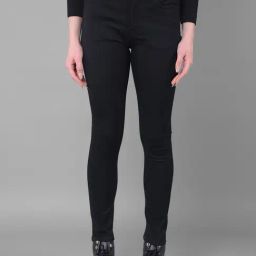 Crimsoune Club Black Skinny Fit Mid Rise Jeans-image-27