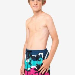 OLAIAN By Decathlon Kids Multicolor Printed Swim Shorts-image-25