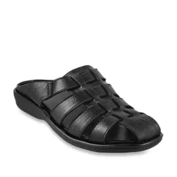 Walkway Men's Black Mule Shoes-image-61