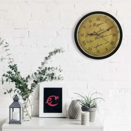 eCraftIndia Designer Round Analog Black Wall Clock-image-98