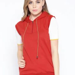Belle Fille Red Regular Fit Sweatshirt-image-30
