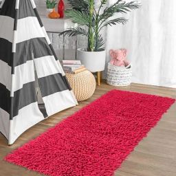Saral Home Pink Cotton Runner - Set of 1-image-40