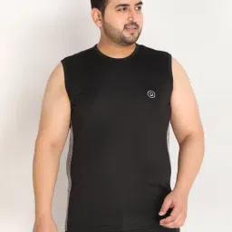 Chkokko Black Lightgrey Regular Fit Striped T-Shirt-image-9