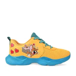 Campus Kids Mustard & Teal Blue Running Shoes-image-84
