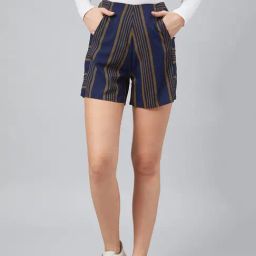 Rare Navy Striped Shorts-image-55