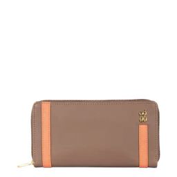 Baggit Brown Solid Zip Around Wallet for Women-image-24